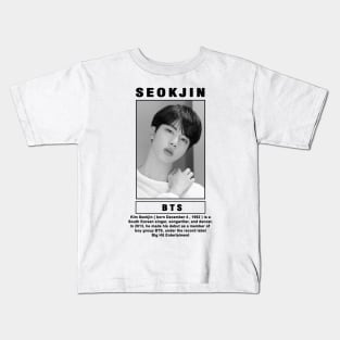 Kpop Design Jin BTS Kids T-Shirt